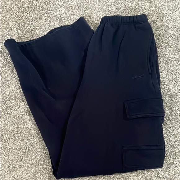 Garage Pants - Garage Navy Blue Cargo Sweats
